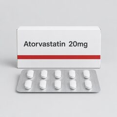 Atorvastatin 20mg product illustration